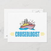 Funny Cruise Ship Postkarte (Vorne/Hinten)