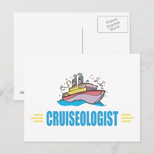 Funny Cruise Ship Postkarte (Vorne/Hinten)