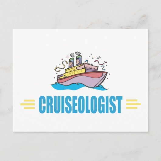 Funny Cruise Ship Postkarte (Vorderseite)