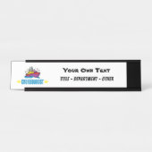 Funny Cruise Ship Schreibtischnamensplakette (Vorderseite )