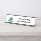 Funny Cruise Ship Schreibtischnamensplakette (Vorderseite )