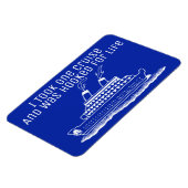 Funny Cruise Ship Travel ist lebenslang gefragt Magnet (Linke Seite)