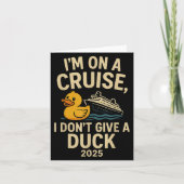 Funny Cruise Shirt 2025 - Ich gebe keinen Duck Rub Karte (Vorderseite)
