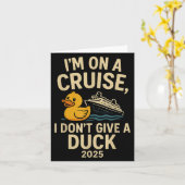 Funny Cruise Shirt 2025 - Ich gebe keinen Duck Rub Karte (Gelbe Blume)