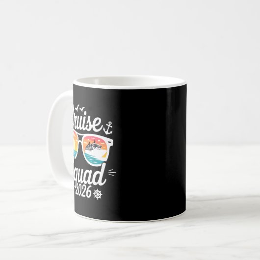 Funny Cruise Squad 2026 Summer Vacation Matching F Kaffeetasse (Vorderseite Links)
