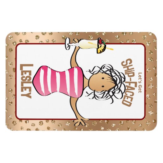 Funny Cruise Urlaub Schiff Tür für sie Magnet (Horizontal)