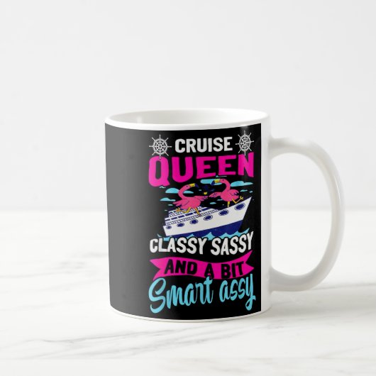Funny Cruising Cruise Queen Cly Sy Smart Y  Kaffeetasse (Rechts)