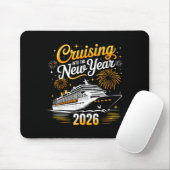 Funny Cruising Into 2026 New Year Matching Family Mousepad (Mit Mouse)