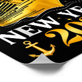 Funny Cruising Into 2026 New Year Matching Family  Poster (Ecke)