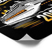 Funny Cruising Into 2026 New Year Matching Family Poster (Ecke)