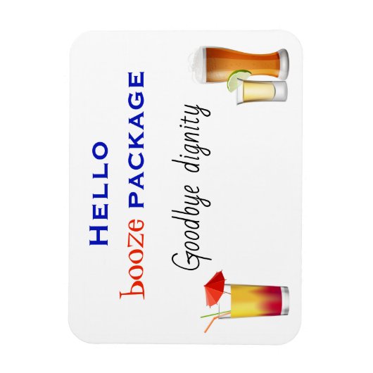 Funny Cruse Door Stateroom Magnet Booze Cocktail (Vertikal)