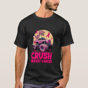 Funny Crush Brustkrebs Dinosaurier Riding Monster T-Shirt