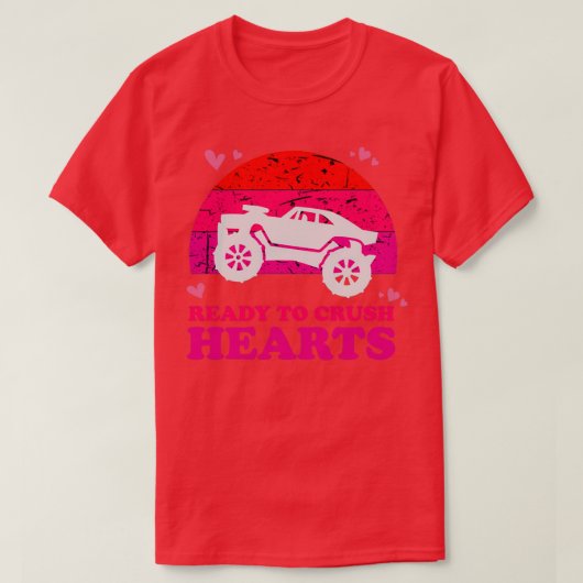 Funny Crush Hearts Zitat Ix27M Bereit zum Brechen T-Shirt (Design vorne)