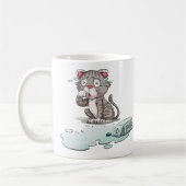 Funny Cry Cat benutzerdefinierte Tasse (Links)