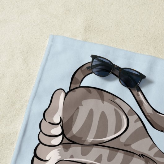 Funny Cry individuelle Name & Farb Strandtuch (Beispiel)