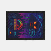 Funny Crypto Energy Environmental Satire Gift Tank Fleecedecke (Vorderseite (Horizontal))