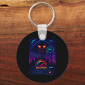 Funny Crypto Energy Environmental Satire Gift Tank Schlüsselanhänger (Vorderseite)