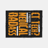 Funny Ct Tech Radiology Ct Cat Scan - Medical Bad Fleecedecke (Vorderseite (Horizontal))