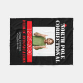 Funny Cture Matching Family Christmas Pajama Fleecedecke (Vorderseite (Horizontal))