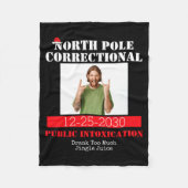 Funny Cture Matching Family Christmas Pajama Fleecedecke (Vorderseite)