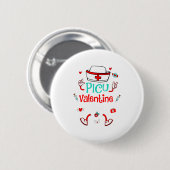 Funny Cu Valentines Day Nurse Crew Family Group Button (Vorne & Hinten)