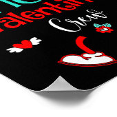 Funny Cu Valentines Day Nurse Crew Family Group Poster (Ecke)