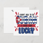 Funny Cuban Quote Cuba Flag (Vorne/Hinten)