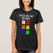 Funny Cuber Speed Cubing Karo aus meinem Sixpack M T-Shirt (Vorderseite)