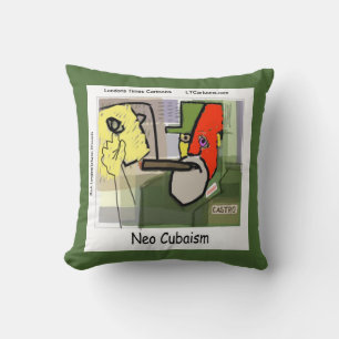 Funny Cubist Castro Kissen