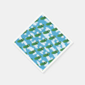 Funny Cucumber Pickles Fantasy Spaß Emojis Serviette (Ecke)