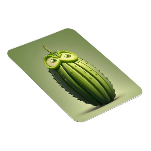 Funny cucumper Charakter Magnet (Rechte Seite)