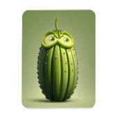 Funny cucumper Charakter Magnet (Vertikal)