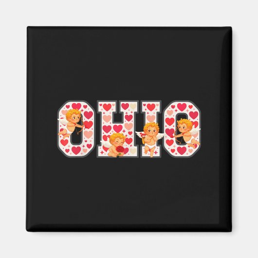 Funny Cud Ohio Midwestern Party O-h-i-o In Valenti Magnet (Vorne)