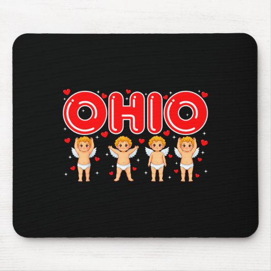 Funny Cud Ohio Midwestern Party O-h-i-o In Valenti Mousepad (Vorne)