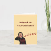 Funny Cultured Congrats Zaghroota Mabrook Karte (Vorderseite)