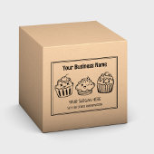 Funny Cupcake, Baking Custom Business, große Gummistempel