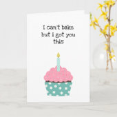 Funny Cupcake Birthday Karte (Gelbe Blume)