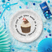 Funny Cupcake Paper Plate Pappteller (Party)