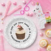 Funny Cupcake Paper Plate Pappteller (Party)