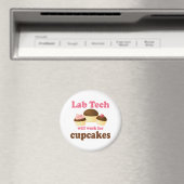 Funny Cupcakes Design Labrador Tech Magnet (In Situ (Geschirrspüler))