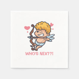 Funny Cupid Valentine's Day | Serviette