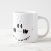 Funny Curiosity Eyes Coffee Tasse Lächeln (Rechts)