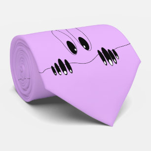 Funny Curiosity Eyes Neck Tie Happy Smile Krawatte