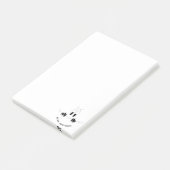 Funny Curiosity Eyes Smile Post-it Klebezettel (angewinkelt)