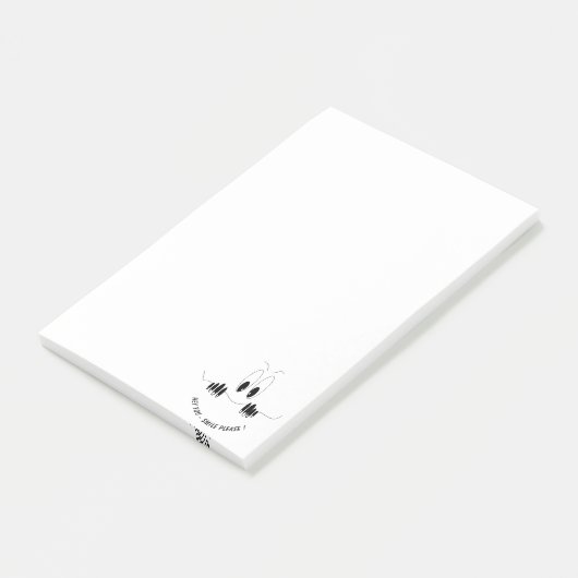 Funny Curiosity Eyes Smile Post-it Klebezettel (angewinkelt)