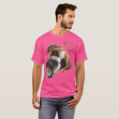 Funny Curious Boxer Dog T-Shirt (Vorne ganz)