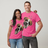 Funny Curious Boxer Dog T-Shirt (Unisex)