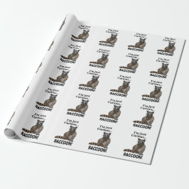 Funny Curious Raccoon Geschenkpapier