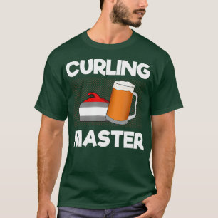 Funny Curling and Beer Drinks I Beer Lover I T-Shirt