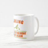 Funny Curling Curlers Ruhestand Geschenk Kaffeetasse (VorderseiteRechts)
